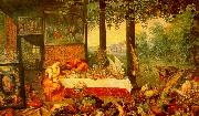 Jan Brueghel The Sense of Taste oil painting picture wholesale